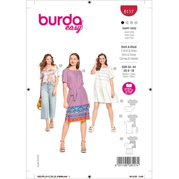 Top/vestido | Burda 6117 | 34-44,  image number 1