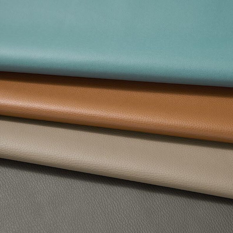 Tela de tapicería Piel sintética en relieve – azul agua,  image number 4