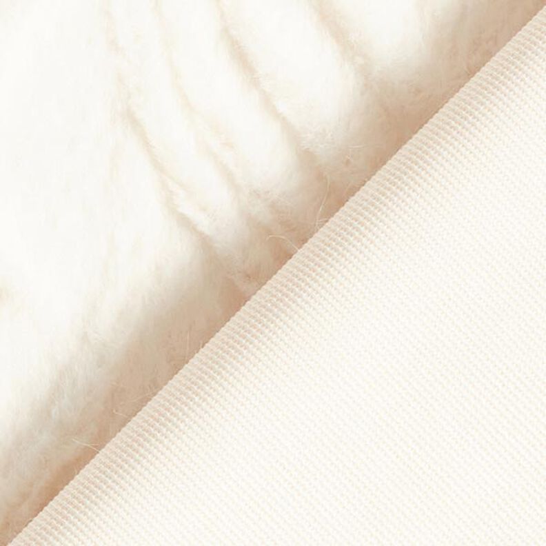 Piel sintética Líneas onduladas – blanco lana,  image number 4