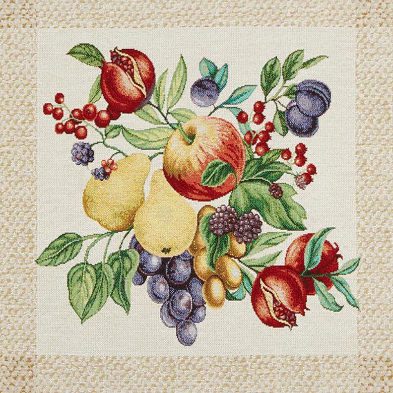 Panel decorativo Tapiz Frutas coloridas – beige claro/carmín,  image number 1