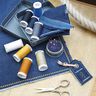 Juego de hilos de coser denim con 5 agujas de coser para pantalones vaqueros [ 100m | 8 Unidad ] |,  thumbnail number 10