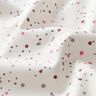 Popelina de algodón Puntos coloridos – marfil/púrpura,  thumbnail number 2