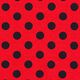 Tela de jersey de algodón Puntos [15 mm] – rojo claro/negro,  thumbnail number 1