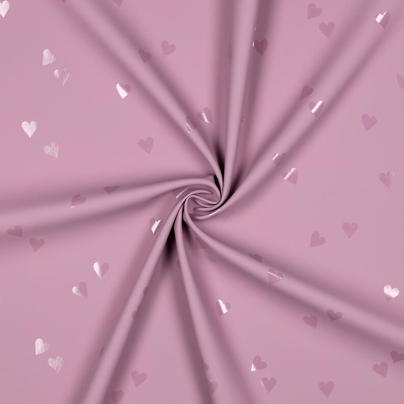 Tela de chubasquero Corazones pequeños | Poppy Fabrics – rosa viejo claro,  image number 3