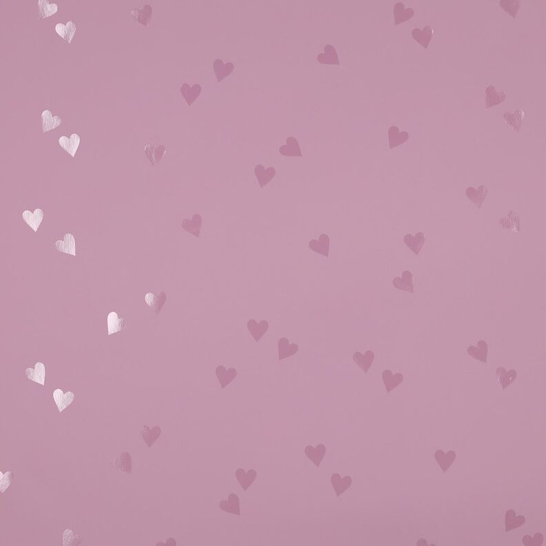 Tela de chubasquero Corazones pequeños | Poppy Fabrics – rosa viejo claro,  image number 1