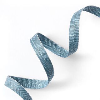 Cinta para tejer Metálico [9 mm] – azul brillante/plata metalizada, 