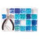 Caja de perlas con alicates | Rayher – azul,  thumbnail number 1