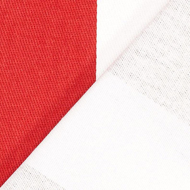 Sarga de algodón Rayas 4 – rojo/blanco,  image number 3