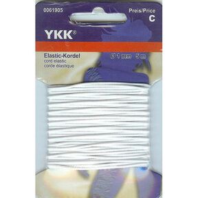Cordón elástico 501 [5m] – blanco | YKK, 