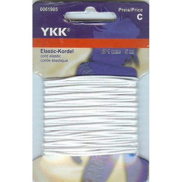Cordón elástico 501 [5m] – blanco | YKK,  image number 1