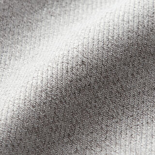 Tela de tapicería Aspecto de sarga – gris plateado | Retazo 70cm, 