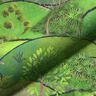 Tela decorativa media de Panamá con estampado digital de paisaje primavera – verde manzana,  thumbnail number 2