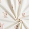 GOTS Tela de jersey de algod&oacute;n Conejo con flor Impresi&oacute;n digital &ndash; marfil,  thumbnail number 3