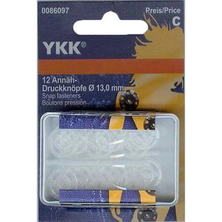 Broche de presión para coser de plástico 1 – transparente | YKK, 