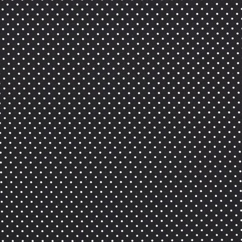 Popelina de algodón puntos pequeños – negro/blanco,  image number 1