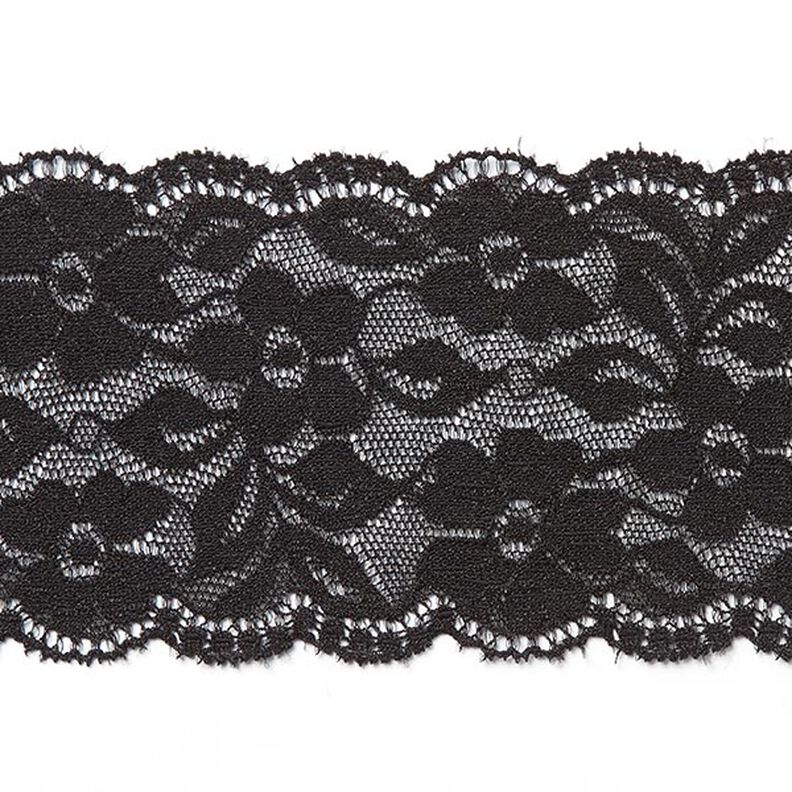 Encaje para ropa interior elástico [60 mm] - negro,  image number 1