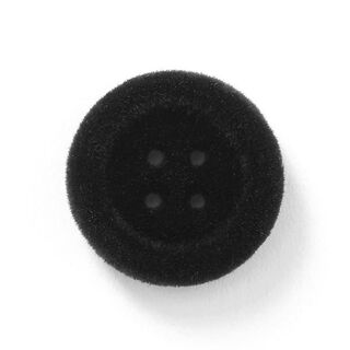 Botón de terciopelo 4 agujeros – negro, 