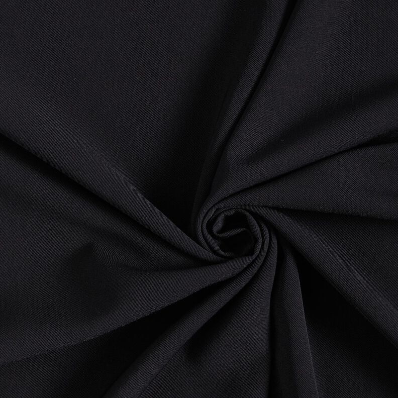 Tela de blusa lisa – negro,  image number 1