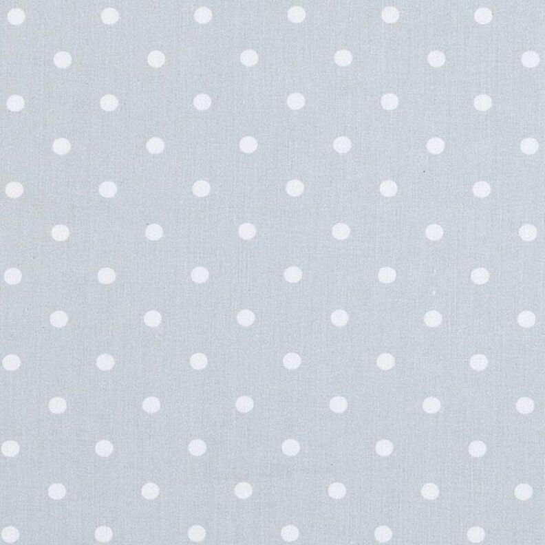 Tela de algodón Cretona Lunares – blanco/gris plateado,  image number 1