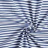 Tela de jersey de algodón Rayas delgadas – azul vaquero/blanco,  thumbnail number 4