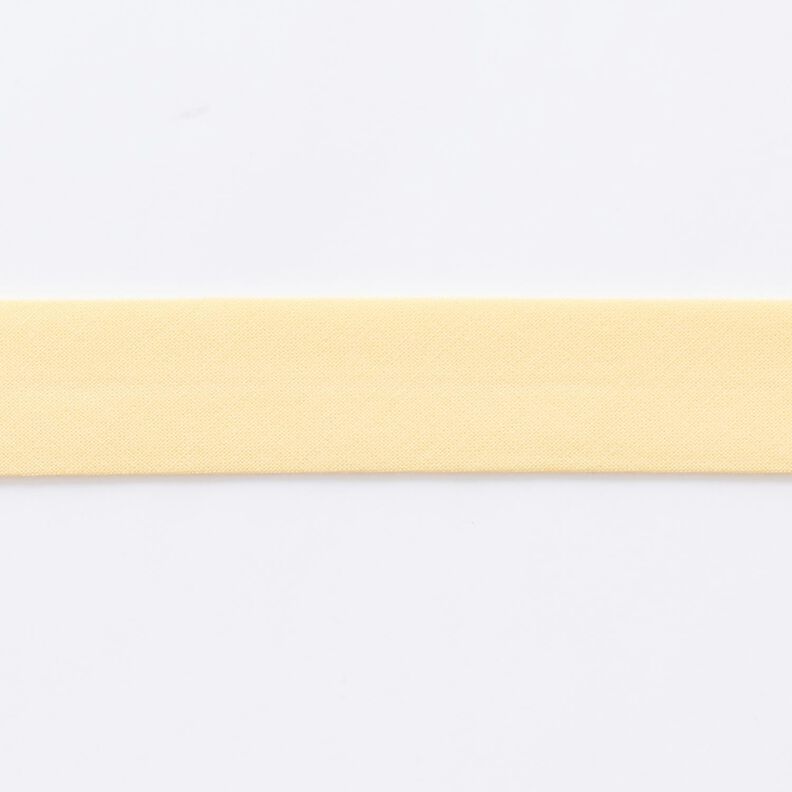 Cinta al biés Algodón orgánico [20 mm] – amarillo vainilla,  image number 1