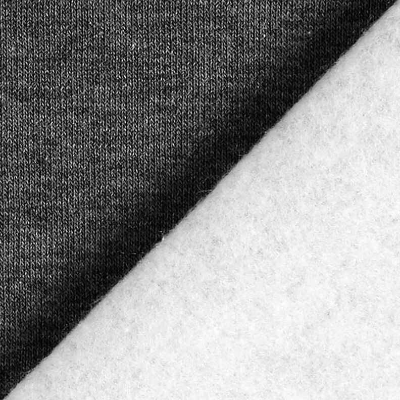 Tela de sudadera Melange brillante – gris pizarra,  image number 3
