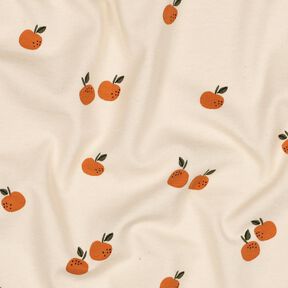 GOTS Tela de jersey de algodón Naranjas | Poppy Fabrics – beige claro/caramelo, 