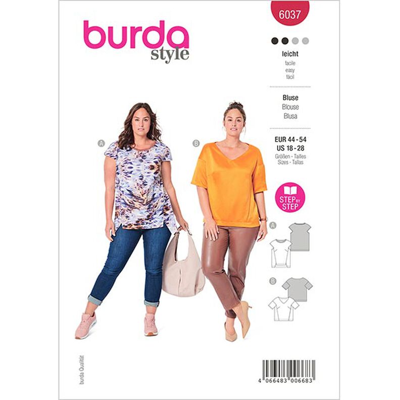 Blusa, Burda 6037 | 44 - 54,  image number 1