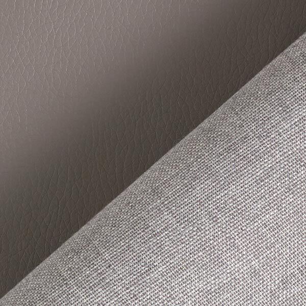 Tela de tapicería imitación de piel apariencia natural – gris – Muestra,  image number 3