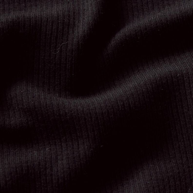 Jersey canelado Textura fina 2-1-1-1 &ndash; negro,  image number 2