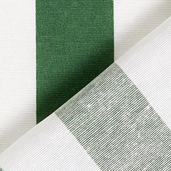 Tela decorativa Lona Rayas – verde/blanco,  image number 4