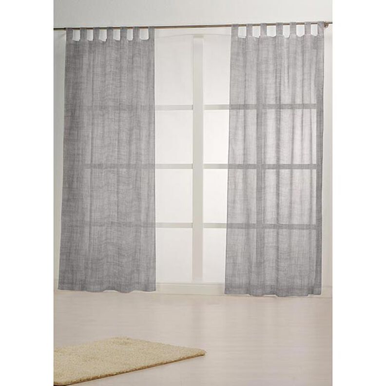 Tela para cortinas Voile Ibiza 295 cm – gris claro,  image number 5