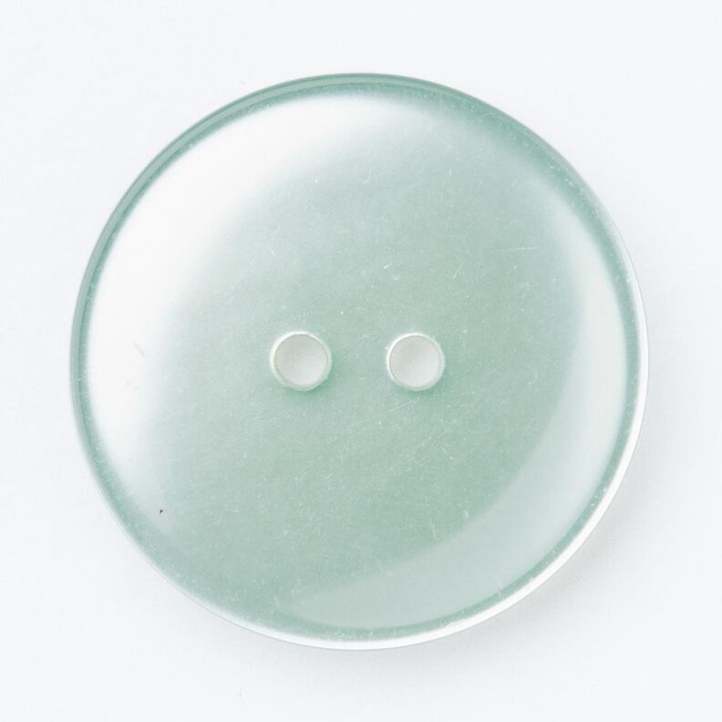Botón de 2 agujeros brillante [Ø 25 mm] – menta suave,  image number 1
