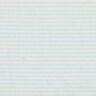 Mezcla algodón-viscosa rayas horizontales estrechas – blanco lana/azul claro,  thumbnail number 1