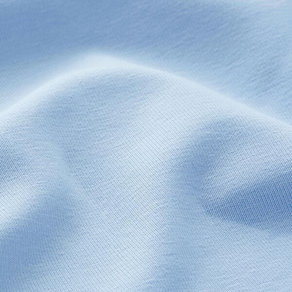 Tela de jersey de algodón Uni mediano – azul claro,  image number 4
