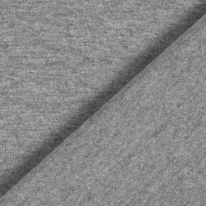 Tela de jersey de algodón Uni Melange – gris oscuro,  image number 5