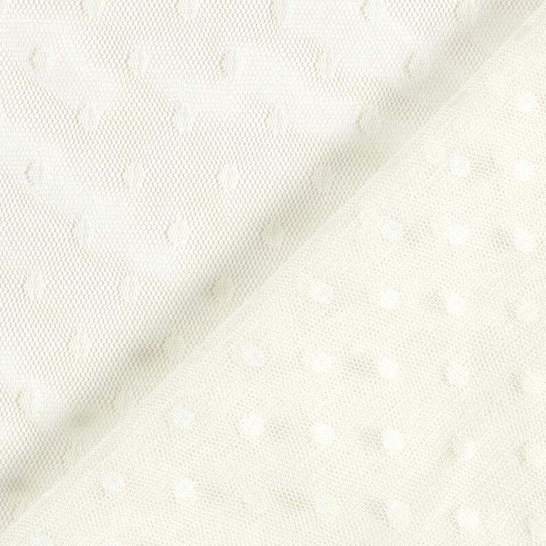 Malla fina con lunares – blanco lana,  image number 5