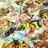 Tela decorativa Panama media Grafiti – gris plateado,  thumbnail number 2