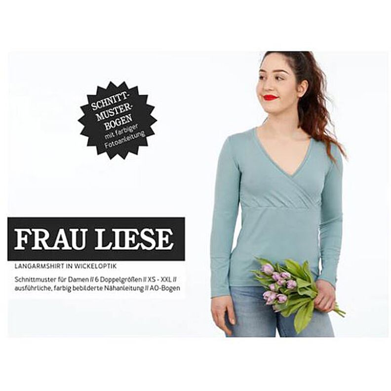 FRAU LIESE Camisa con look cruzado | Studio Schnittreif | XS-XXL,  image number 1