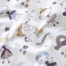 Tela de jersey de algodón Hada unicornio y arcoíris – blanco/azul vaquero,  thumbnail number 2