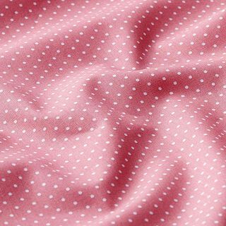 Popelina de algodón puntos pequeños – rosa/blanco, 