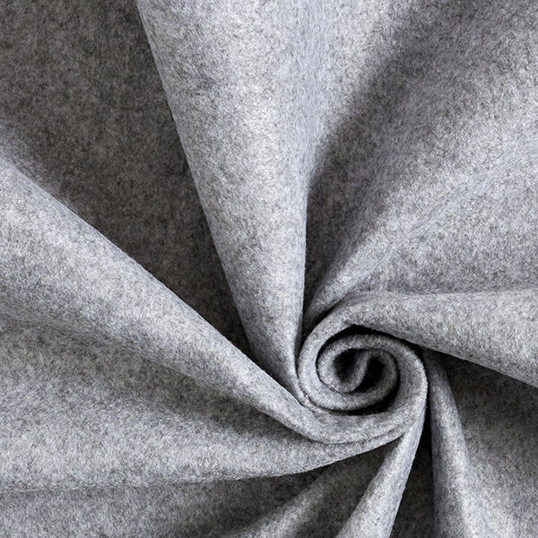 Fieltro 180 cm / 1,5 mm de espesor Melange – gris claro,  image number 1