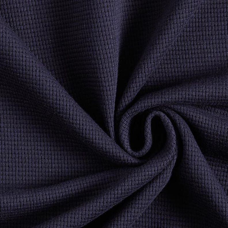 Jersey de algodón tipo gofre mini Uni – azul marino,  image number 1