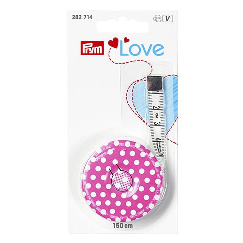 Cinta métrica en rollo150cm | Prym Love – pink,  image number 1