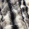 Piel sintética con rayas abstractas – blanco lana/azul noche,  thumbnail number 2