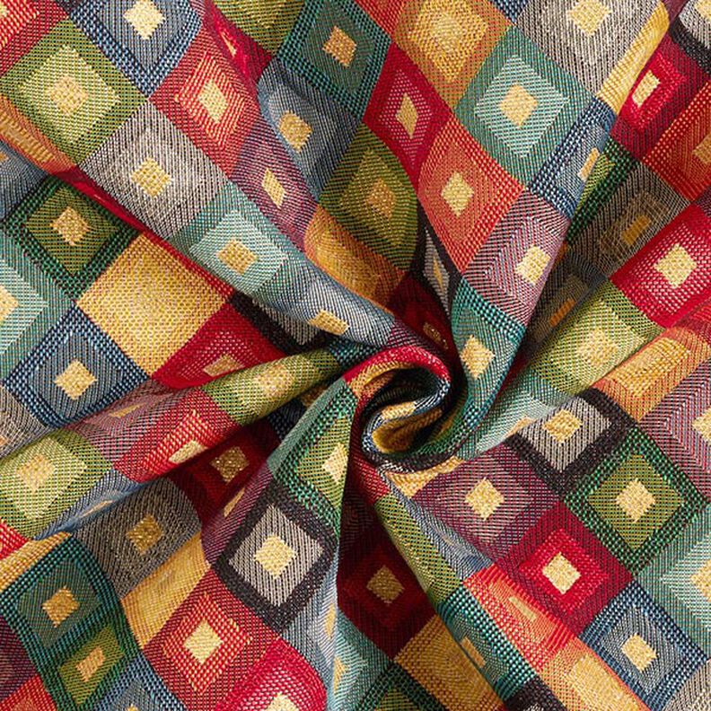 Tela decorativa Tapiz rombos de colores lurex,  image number 4