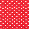 Popelina de algodón puntos grandes – rojo/blanco,  thumbnail number 1