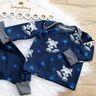 Tela de jersey de algodón Mapache con estrellas | Glitzerpüppi – azul noche/plateado,  thumbnail number 5