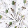 Tela de jersey de algodón orgánico Caballos y unicornios Impresión digital – blanco lana,  thumbnail number 3