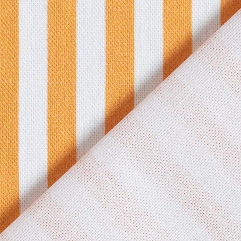 Tela decorativa Panama media Rayas verticales – naranja claro/blanco,  image number 4